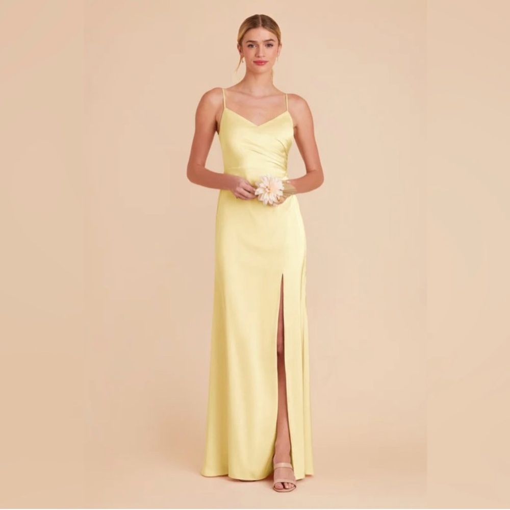 Birdy Grey Catherine Dress in Lemon Sorbet (Matte Satin)